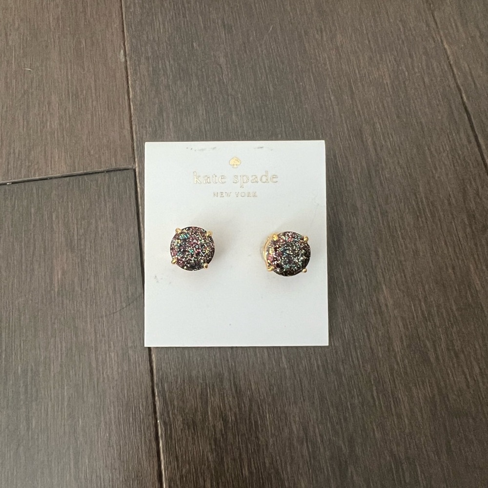 Kate Spade Glitter Gumdrop Studs in Multicolor Glitter